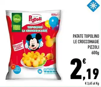 Conad Pizzoli Patate Topolino Le Croccomagie 600g offerta