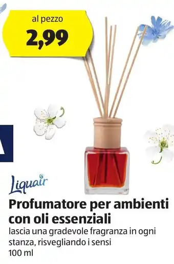 ALDI Liquair profumatore per ambienti con oli assenziali 100 ml offerta