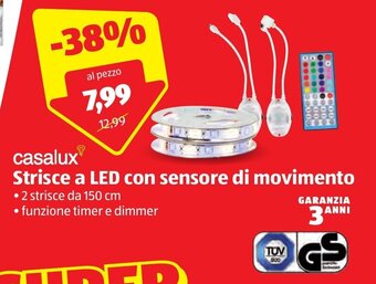 Casalux Strisce a LED con sensore di movimento