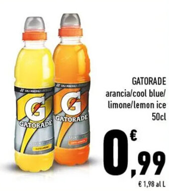 Conad Gatorade arancia/cool blue/limone/lemon ice 50cl offerta