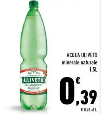 Conad Uliveto Acqua minerale naturale 1,5L offerta