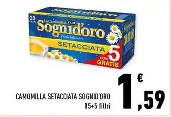 Conad Camomilla Setacciata Sognid'Oro 15+5 filtri offerta