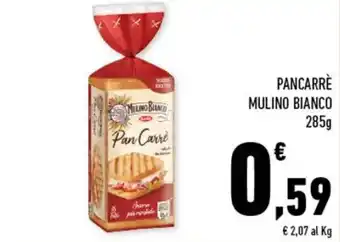 Conad Mulino Bianco Pancarrè 285g offerta