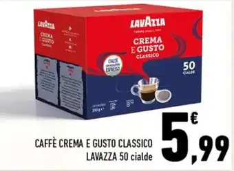 Conad Lavazza Caffè Crema e Gusto Classico 50 cialde offerta