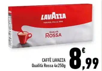 Conad Lavazza Caffè Qualità Rossa 4x250g offerta