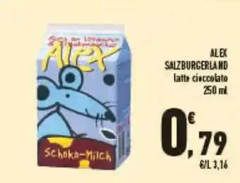Conad Alex Salburgerland latte cioccolato 250 ml offerta
