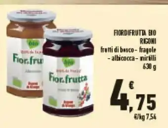 Conad Fiordifrutta Bio Rigoni frutti di bosco- fragole albicocca - mirtilli 630 g offerta