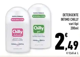 Conad Chilly Detergente Intimo vari tpi 200ml offerta