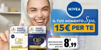 Conad Nivea Crema Viso Q10 giorno energy/notte/giorno 50ml offerta
