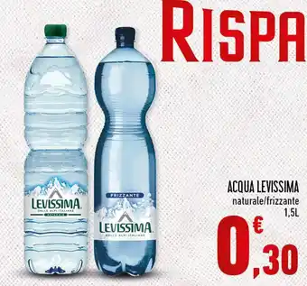 Conad Levissima Acqua naturale/frizzante 1,5L offerta