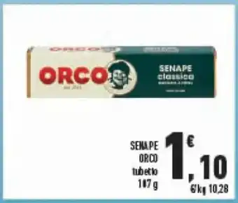 Conad Orco Senape tubetto 107 g offerta