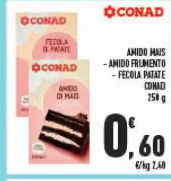 Conad Conad Amido Mais Amido Frumento Fecola Patate 250 g offerta