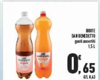 Conad Bibite San Benedetto gusti assortiti 1,5 L offerta
