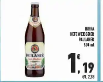 Conad Paulaner Birra Hefeweissbier 500 ml offerta