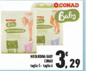 Conad Conad Mutandina Baby taglia 5 - taglia 6 offerta
