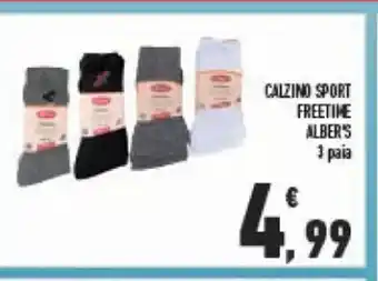 Conad Calzino Sport Freetime Alber's 3 paia offerta