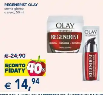 Esselunga Regenerist Olay crema giorno o siero, 50 ml offerta