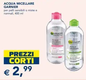 Esselunga Garnier Acqua Micellare per pelli sensibili o miste e normali, 400 ml offerta