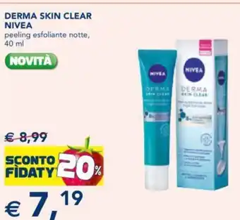 Esselunga Nivea Derma Skin Clear peeling esfoliante notte, 40 ml offerta