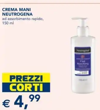 Esselunga Neutrogena Crema Mani ad assorbimento rapido, 150 ml offerta