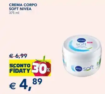 Esselunga Nivea Crema Corpo Soft 375 ml offerta