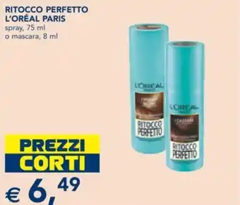 Esselunga L'Oréal Paris Ritocco Perfetto Spray 75 ml o Mascara 8 ml offerta