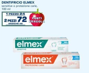 Esselunga Elmex Dentifricio Sensitive o Protezione Carie 100 ml offerta