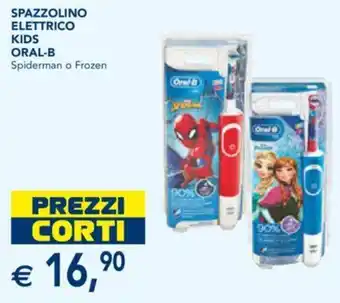 Oral-B Elettrico Kids Spazzolino Spiderman o Frozen