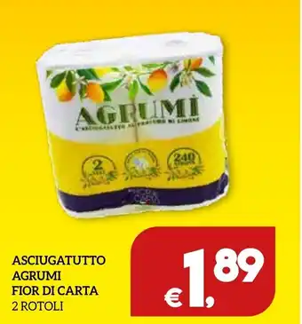 Il Centesimo Fior di Carta Asciugatutto Agrumi 2 rotoli offerta