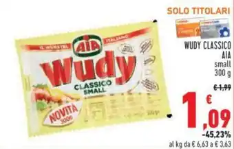 Conad AIA Wudy Classico small 300 g offerta