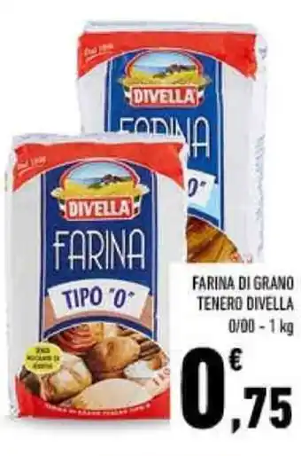 Conad Divella Farina di Grano Tenero 1 kg offerta