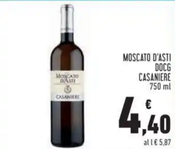Conad Casaniere Moscato D'Asti DOCG 750 ml offerta