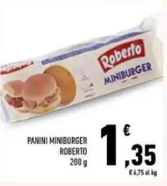 Conad Roberto Panini Miniburger 200 g offerta