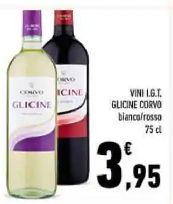 Conad Corvo Glicine Vini I.G.T. bianco/rosso 75 cl offerta