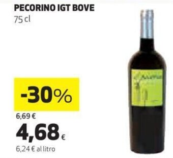 Coop Pecorino IGT Bove 75 cl offerta