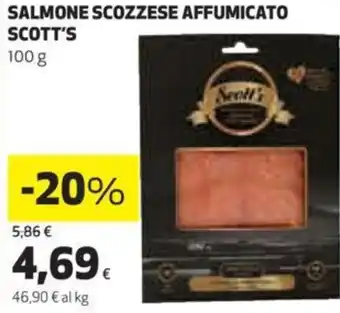 Coop Scott's Salmone Scozzese Affumicato 100 g offerta