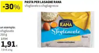Coop Rana Pasta Per Lasagne sfogliavelo o sfogliagrezza offerta