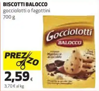 Coop Balocco Biscotti gocciolotti o Fagottini 700 g offerta