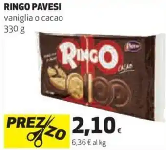 Coop Pavesi Ringo vaniglia o cacao 330 g offerta