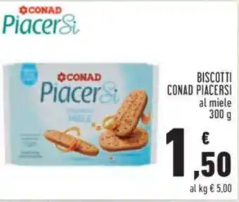 Conad Conad Piacersi Biscotti al miele 300 g offerta