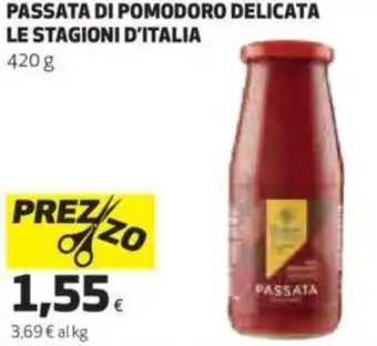 Coop Le Stagioni D'Italia Passata di Pomodoro Delicata 420 g offerta