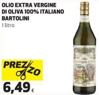 Coop Bartolini Olio Extra Vergine Di Oliva 100% Italiano 1 litro offerta