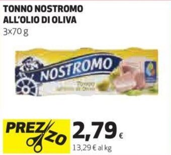 Coop Nostromo Tonno All'Olio di Oliva 3 x 70 g offerta
