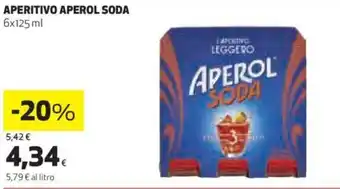 Coop Aperol Soda Aperitivo 6 x 125 ml offerta