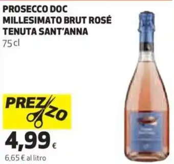 Coop Sant'Anna Prosecco DOC Millesimato Brut Rosé Tenuta 75 cl offerta
