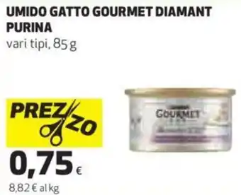Coop Purina Umido Gatto Gourmet Diamant vari tipi 85 g offerta