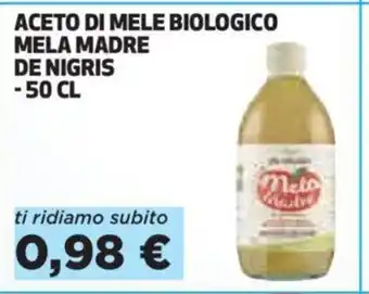 Coop Aceto Di Mele Biologico Mela Madre De Nigris 50 cl offerta
