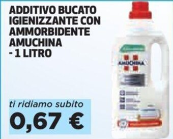 Coop Additivo Bucato Igienizzante Con Ammorbidente Amuchina 1 Litro offerta