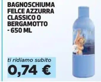 Coop Bagnoschiuma Felce Azzurra Classico O Bergamento 650 ml offerta