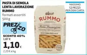 Coop Pasta Di Semola Lenta Lavorazione Rummo formati assortiti 500 g offerta